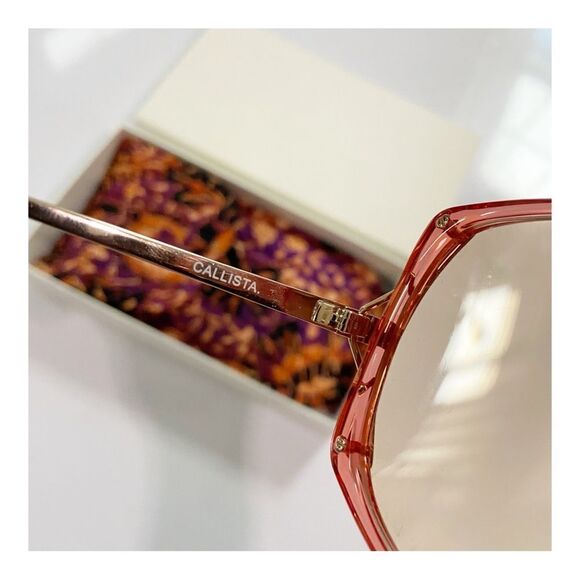 NIB Ulla Johnson Callista Sunglasses in Rose - Picture 5 of 11